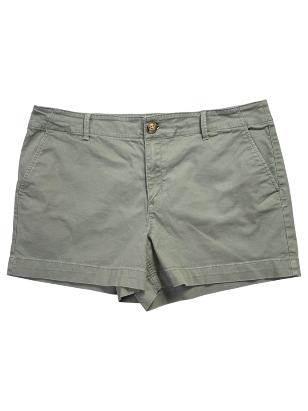 LOFT Monroe Chino Shorts Size 14 Mountain Rosemary Green 4” Inseam Cotton